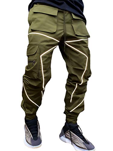 ebossy Men's Multi Pocket Fashion Cargo Pants Technical